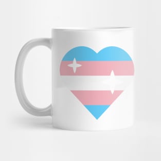 Transgender flag heart Mug